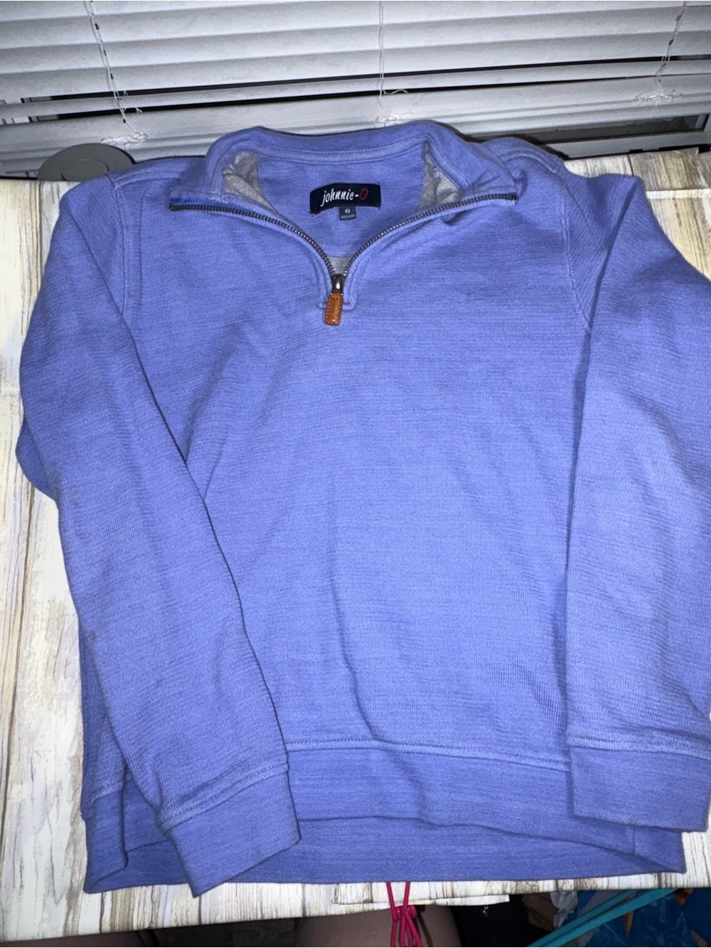 johnnie-O Lavender Quarter-Zip Mock Neck Sweatshirt